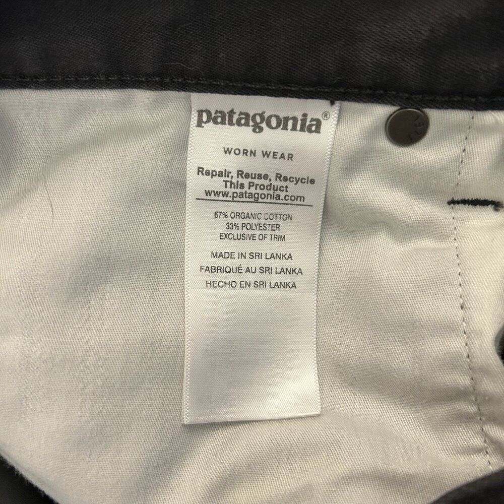 Patagonia Women's Black Jeans Size 8 Mid Rise 5-Pockets 30.5" Inseam Logo GUC - Picture 2 of 16